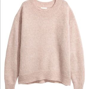 Mohair blend light pink H&M sweater